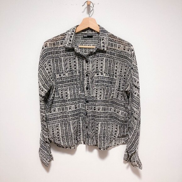 BDG vintage pattern button down cotton shirt - Picture 10 of 14